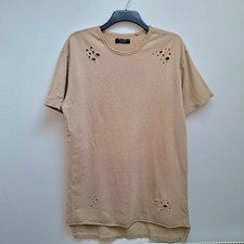t-shirt uomo cotone M beige
