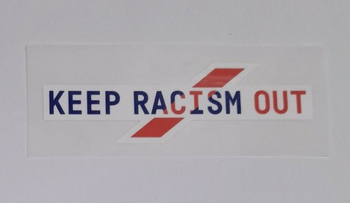 Toppa patch keep racism out - keep,