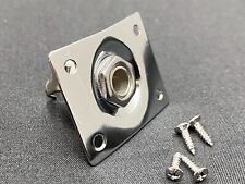 Fender Squier Tele PIASTRA JACK ACCIAIO CROMATO con VITE Telecaster Control Affinity