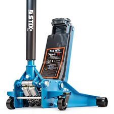 Cric idraulico a carrello di manovra 3 tonnellate cric 75 mm-505 mm con doppi...