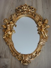Specchio da parete angelo antico barocco oro stile rococò sfarzo specchio putti elegante lusso