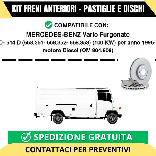 Kit freni anteriori - kit,