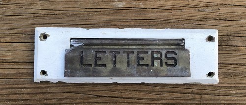 Antica lettera con - antica, cerniera