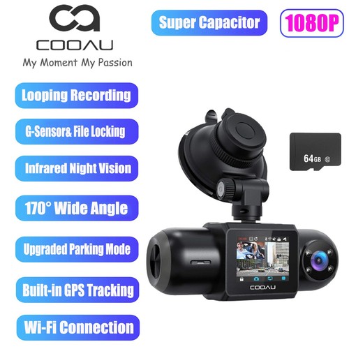 Dash cam cooau 1080p - cooau,