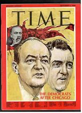 HUMPHREY AND MUSKIE THE DEMOCRATS AFTER CHICAGO TIME magazine 1968 September 6