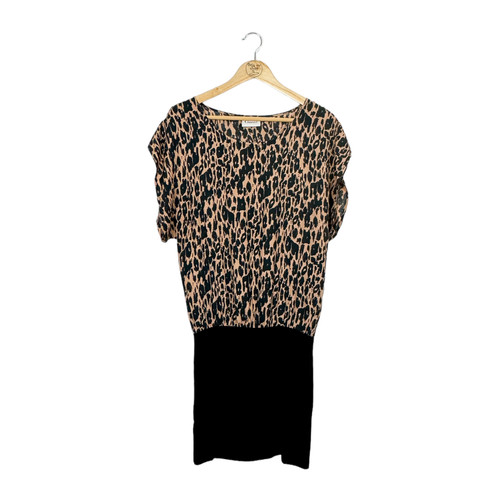 Abito midi leopardato ganni - abito,