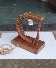 VECCHIA ANTICA LAMPADA LEGNO