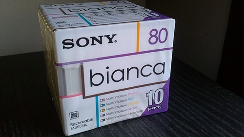 Minidisc sony bianca série - 10,
