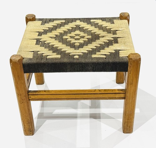Sgabello vintage fatto - a, mano