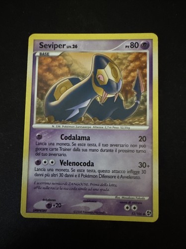 Carta pokemon seviper - carta, 26