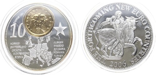 Medaglia nuovi paesi euro - medaglia,