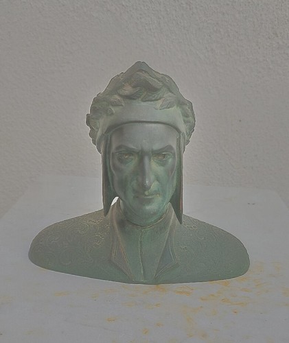 Antica scultura busto - antica, dante