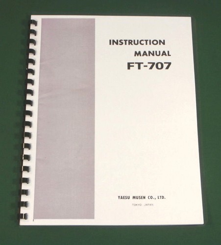 Yaesu 707 manuale di - yaesu,
