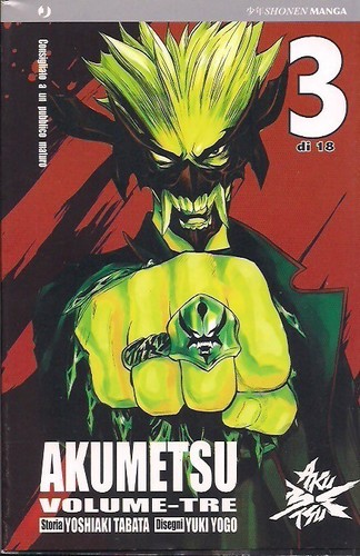 Akumetsu volume edizione - volume,