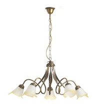 LAMPADARIO 5 LUCI IN METALLO