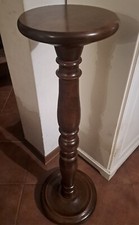1 Mt PIEDISTALLO COLONNA IN LEGNO MASSELLO DI ACERO VINTAGE IN 3 PEZZI