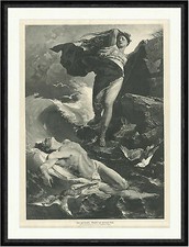 Hero und Leander. Griechische Mythologie Ferdinand Keller  Faksimile_C 2863