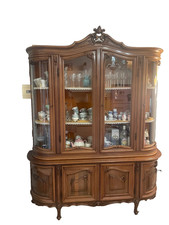 Credenza noce con cristalli