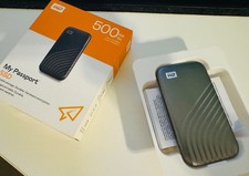 WD My Passport (2020) 500GB USB-C SSD Esterno Portatile - Grigio...