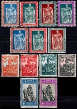 REGNO 1928 - Anniversari nascita Emanuele Filiberto e vittoria (13 val. MVLH**)