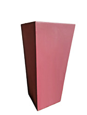 PORTA VASO ALTO 93 QUADRO CM 42X42 RESINA ROBUSTO E  LEGGERO BORDEAUX