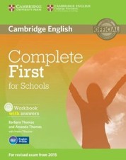 Complete First for Schools Workbook with Answers with Audio CD, Thomas, Amanda, 