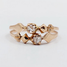 Anello antico tu e io oro rosa