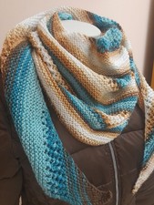 Sciarpa baktus verde fatto a