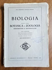 Biologia, Botanica E Zoologia Descrittive E Sistematiche - Nicolosi Roncati 1946