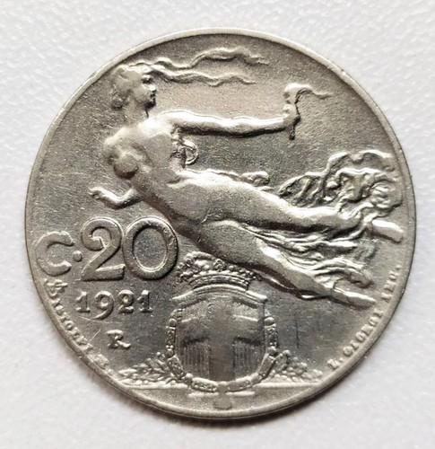 Italie centesimi 1921 - -,