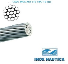 CAVO FUNE IN ACCIAIO INOX AISI