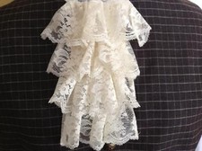 Jabot/Ascot uomo/unisex bianco