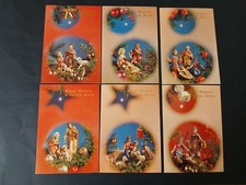 NATALE LOTTO 6 CARTOLINE ANNI