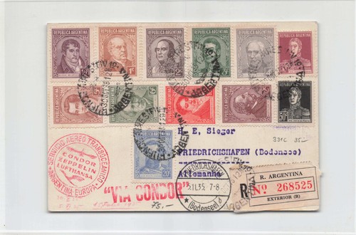 Zeppelinpost saf 1935 - zeppelinpost,
