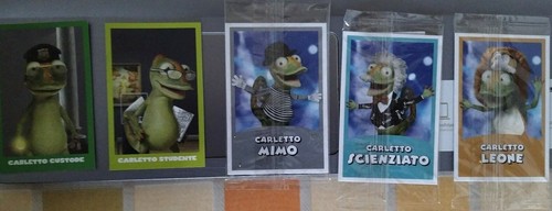 Card carletto camaleonte - card,