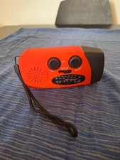 Radio Portatile Multifunzionale a Manovella Solare Ricaricabile,torcia LED e Usb