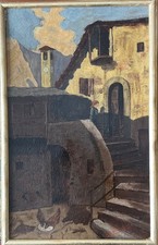 L.Salvadori olio su cartoncino