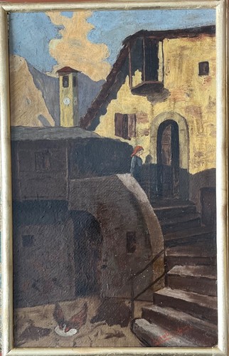 Salvadori olio cartoncino - olio, su