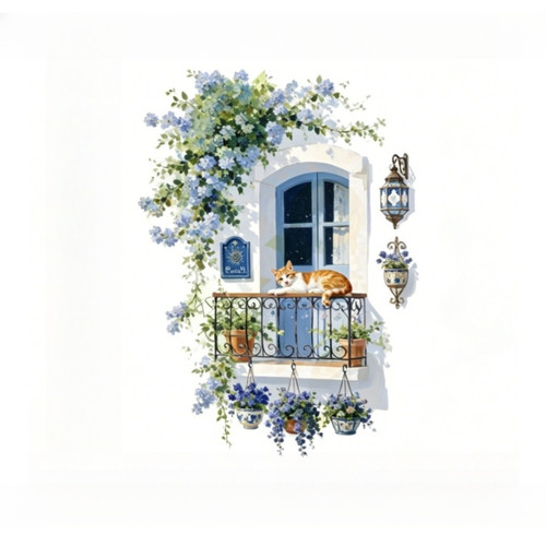Adesivo murale pvc fiore - murale,