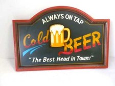 Tabella pannello pub in legno