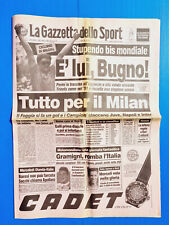 GAZZETTA DELLO SPORT 7 SETTEMBRE 1992 GIANNI BUGNO CAMPIONE DEL MONDO CICLISMO
