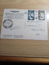 Libia 1938 Fiera Tripoli Cartolina Postale X Via aerea X Belgio Splendida Molto
