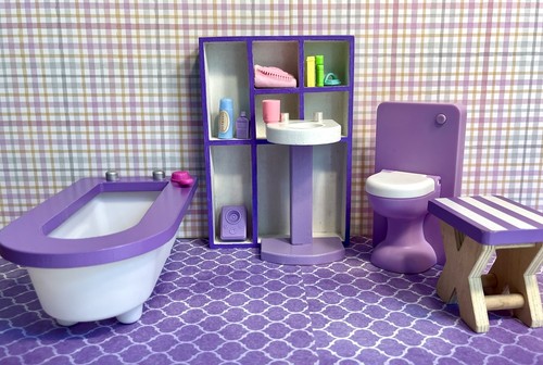 Set mobili bagno viola - , taglia