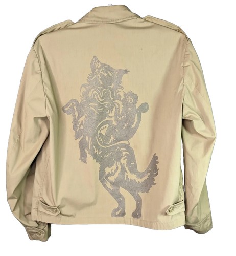 Giacca militare beige vintage