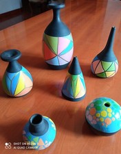 Grottaglie Ceramica La Miniatura Set Di Oggetti In Ceramica Smaltata