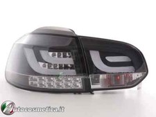 Coppia fari fanali posteriori Tuning LED grigi per VW Golf VI 6 2008-2012 015*