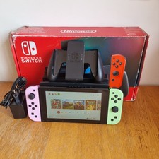 Console Nintendo Switch NERA FUNZIONANTE + Dock + Supporto Joycon + Alimentatore