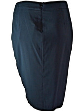 gonna originale Max Mara jupe ROCK viscosa 38 M nuova 183€ NEW black/noir elegante
