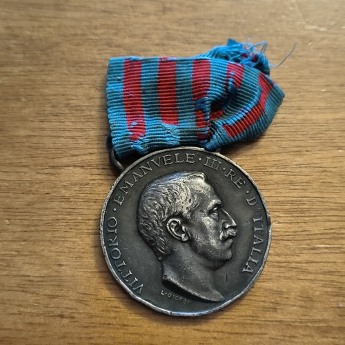 Medaglia argento guerra italo - ,