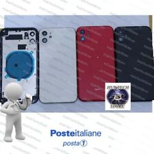BACK COVER SCOCCA POSTERIORE COPRI BATTERIA per APPLE IPHONE 11 COMPLETA + FRAME